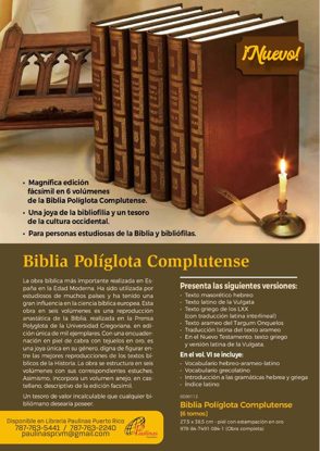 Foto de BIBLIA POLIGLOTA COMPLUTENCES  6 TOMOS